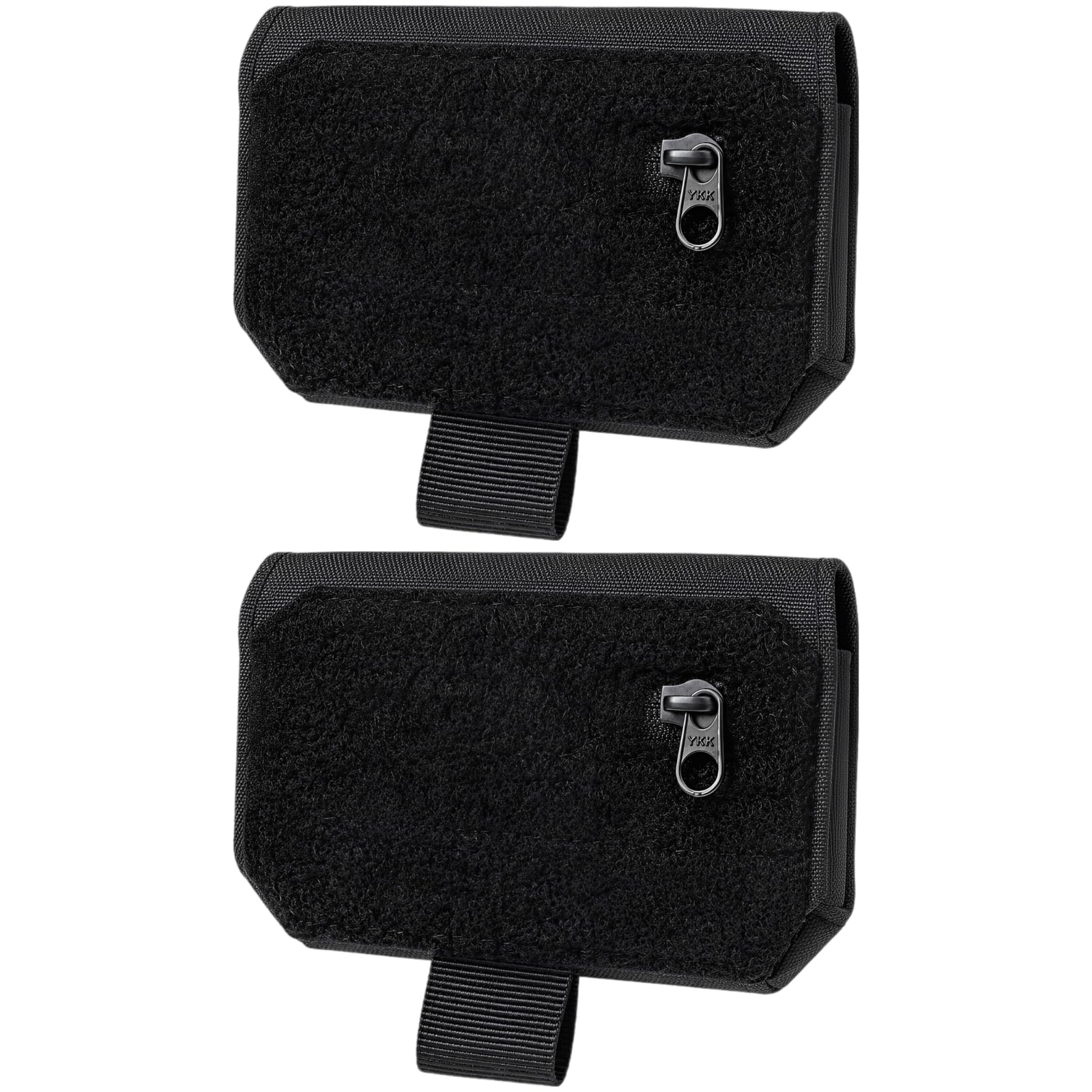 2 STK. schmale Gürtelgeldbörse, versteckte Mini-Geldbörse für den täglichen Gebrauch, 4,3 x 3,0 x 0,6 in, ultraflache Mini-Tasche mit Reißverschluss, leichtes Polyester, für Reise und Outdoor