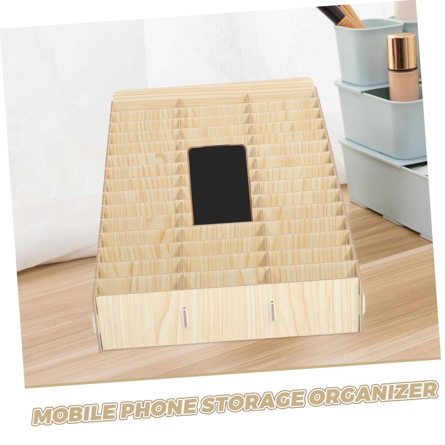 Scatola Organizer per Cellulare Scomparti Telefonini per Ufficio e Scuola Facile Assemblaggio e Portatile