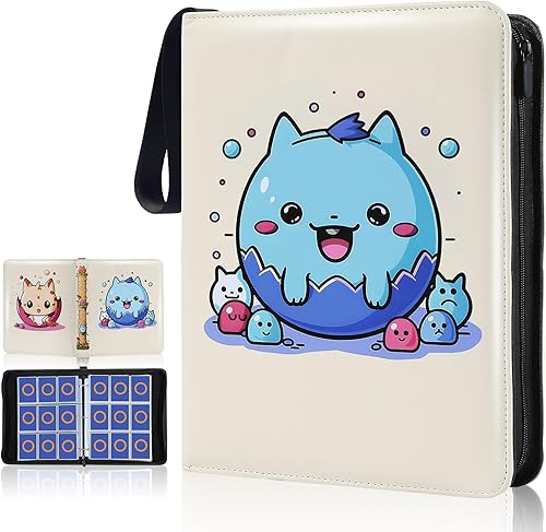 Carpeta para tarjetas coleccionables de 900 bolsillos, álbum Yegyalm de 9 bolsillos con 900 bolsillos que incluye 900 bolsillos con 50 fundas