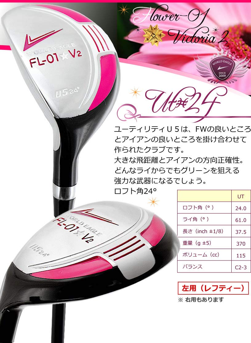 Amazon.co.jp: WORLD EAGLE FL-01V2 A/Blue クラブセット 10本