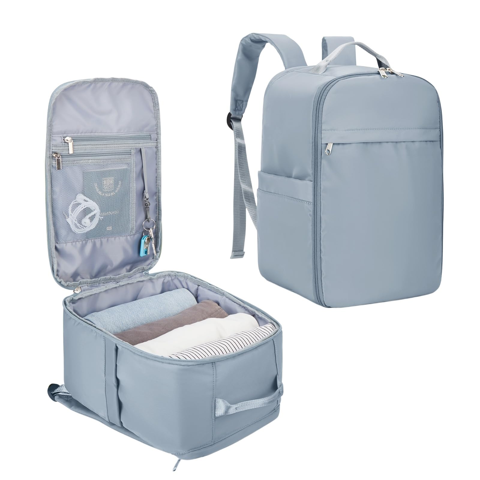 Zaino 40x20x25 in Cabina, Borsa da Viaggio per Bagagli A Mano con Scomparto Laptop, Pacchetto Giorno Compatto Viaggi Brevi E Pendoli
