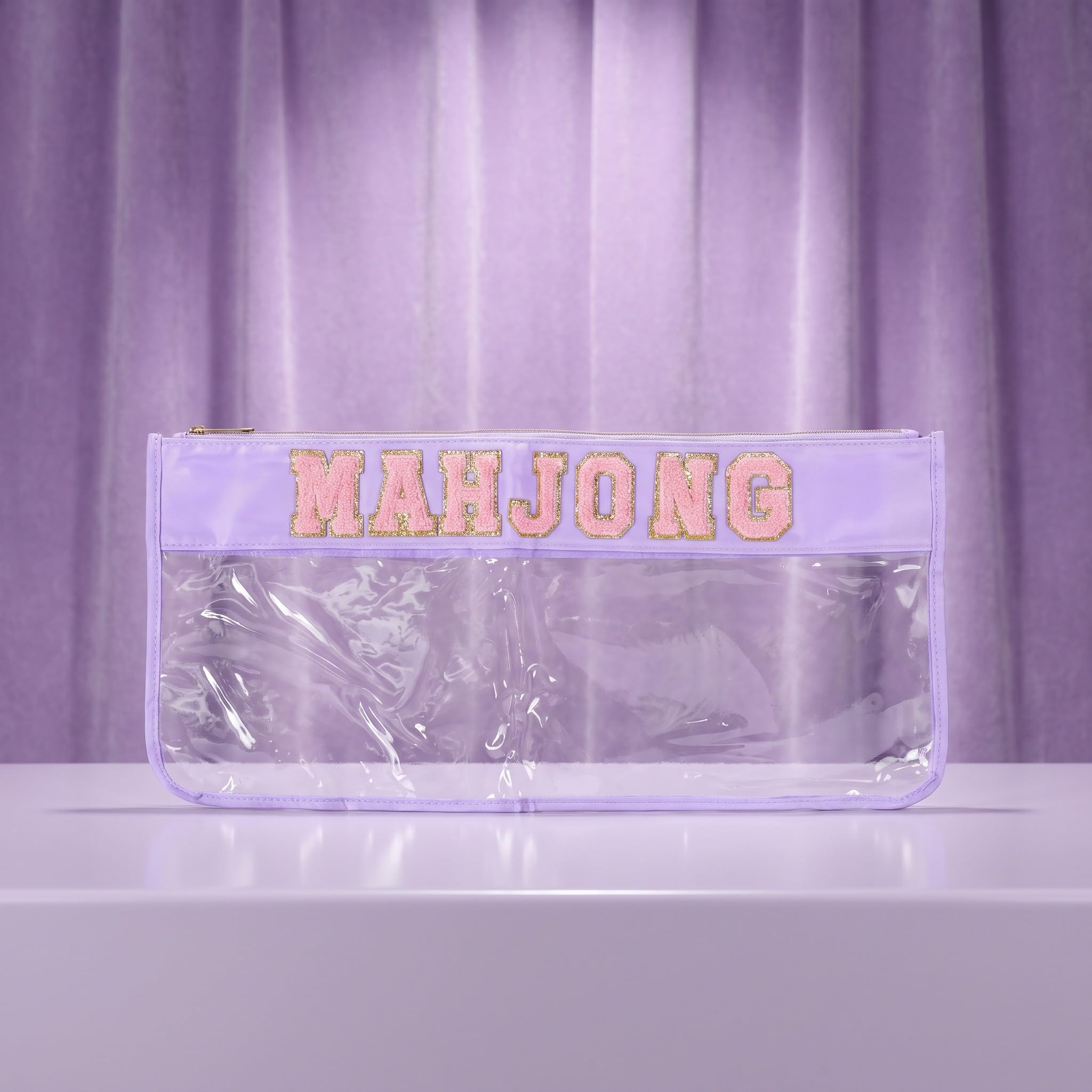 Zerodeko Bolsa de Almacenamiento de PVC para Mahjong, Organizador de fichas