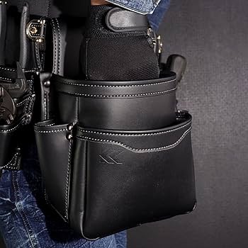 フジ矢 黒金 2段薄型腰袋&2段工具差しセット（AB-32BG/AH-62BG） m99161529532_1.jpg?1684413332