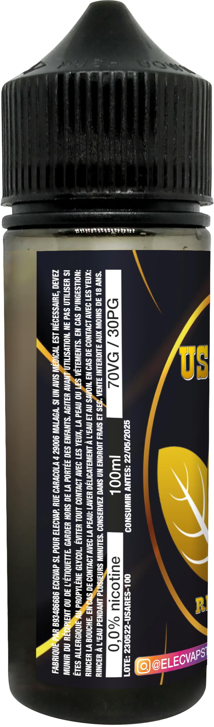 elfbar nachfüll pod läuft aus Découvrez le E-liquide USA tabac blond de Bio France Nicotine 0 mg main image 1