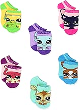 Littlest Pet Shop LPS Girl's Toddler Women's No Show 6 Pack Socks - coolthings.us