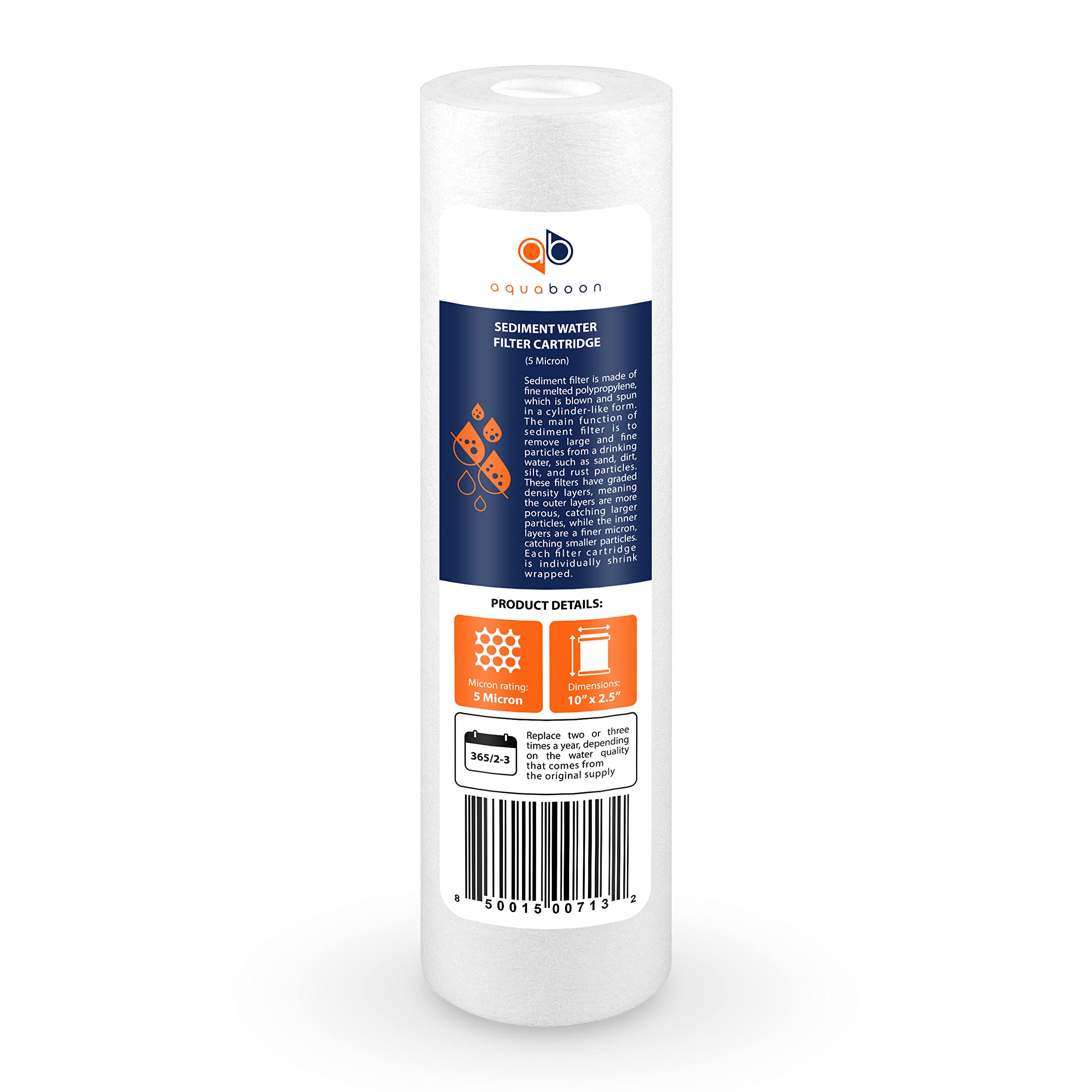 Kit de filtro de agua de repuesto de ósmosis inversa de 5 etapas con membrana de 75GPD | Cartuchos de 5 micras de 10 x 2.5 pulgadas | Compatible con DWC30001, WFPFC8002, FXWTC, WHEF-WHWC, WHKF-WHWC,