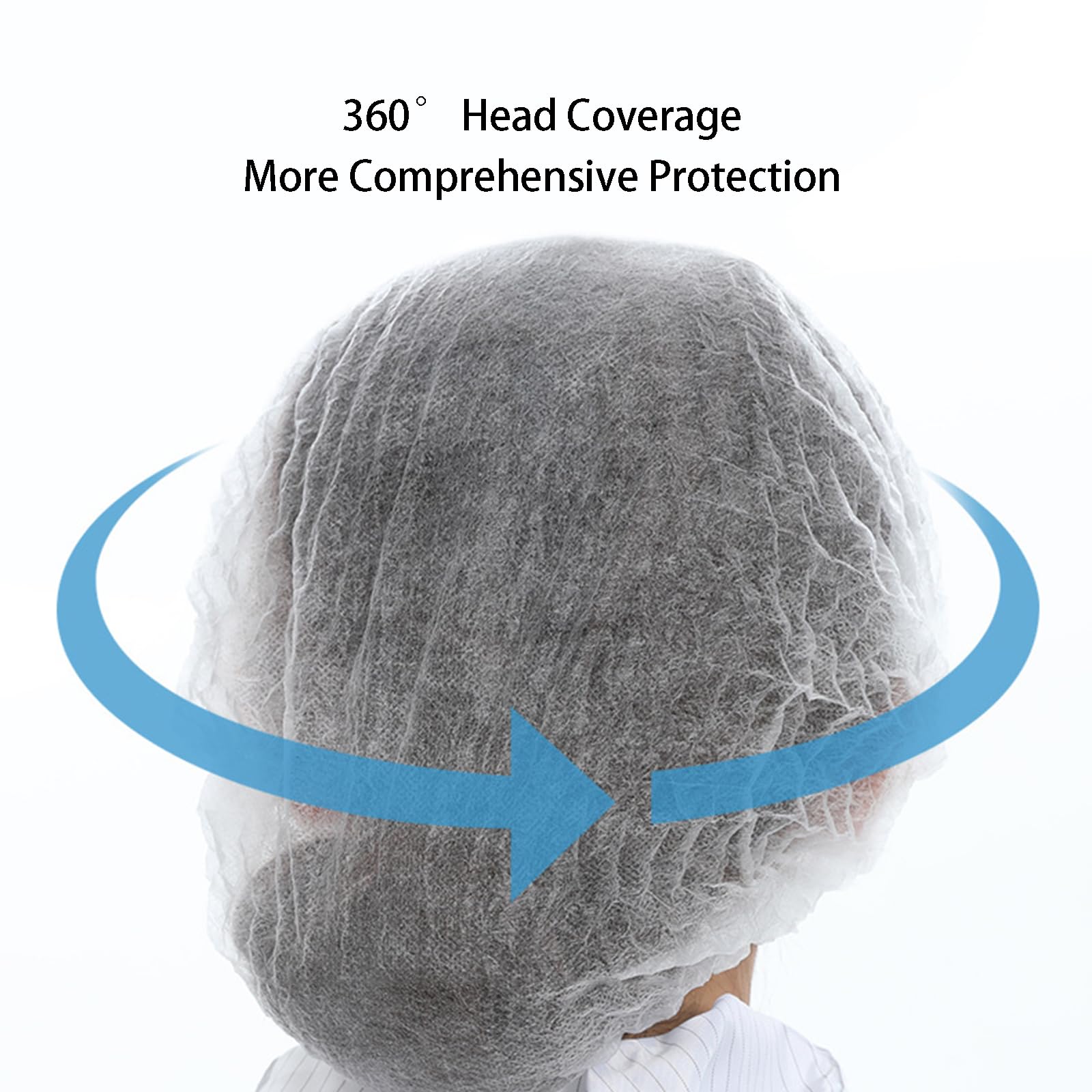 Rete per Capelli Cappelli Monouso para el Pelo 24in Tessuto Non Tessuto Traspirante per Uomini Donne Chirurgo Laboratorio Spa Ristorazione Cucina
