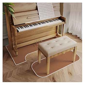 Sound Proof Rug Pad Soundproof Rug For Piano With Durable Edge, Upright Piano Carpet Protector Sound Dampening Non-Slip Sound Absorbing Giant Piano Mat For Adults