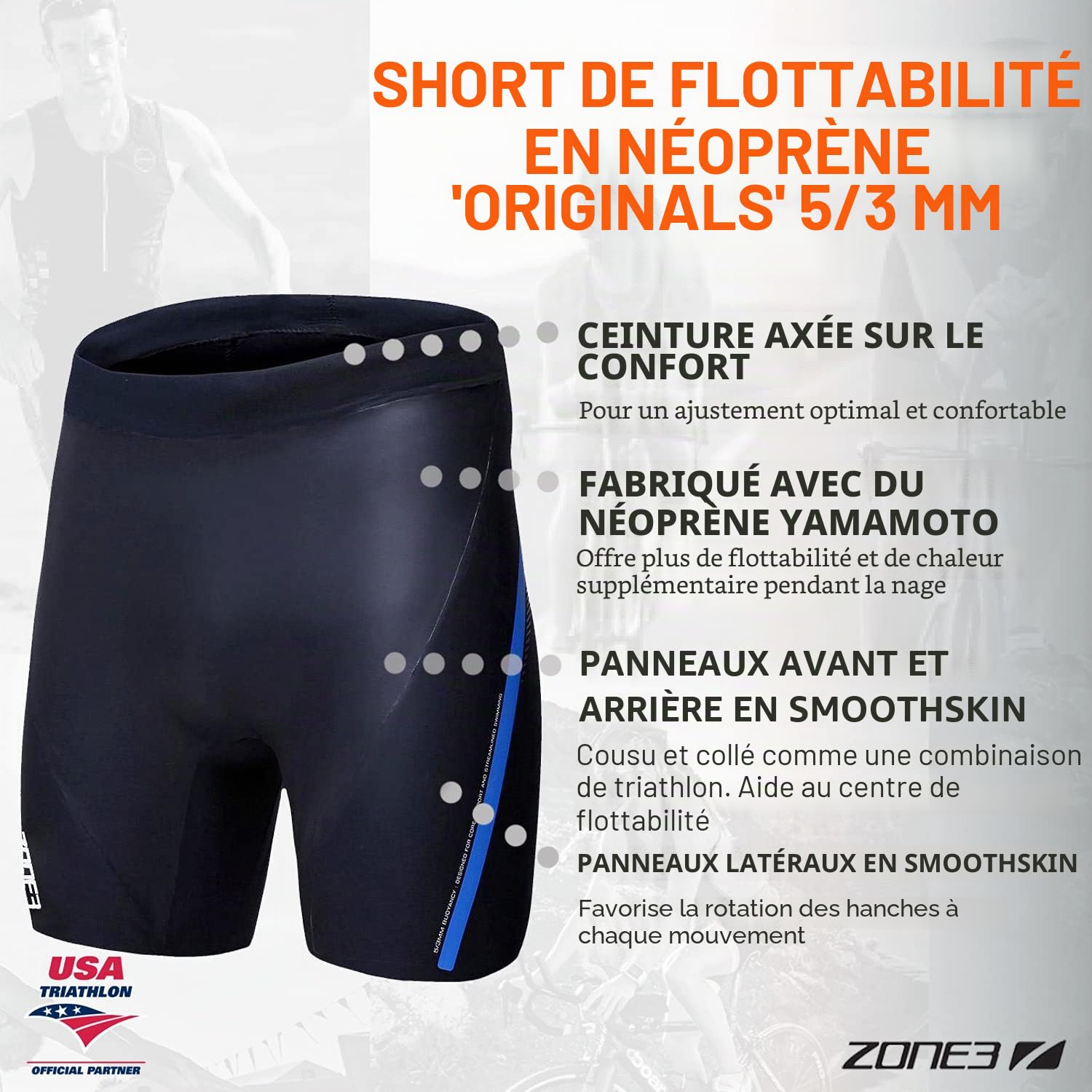 Zone3 Neoprene Buoyancy Shorts 'Originals' 5/3mm