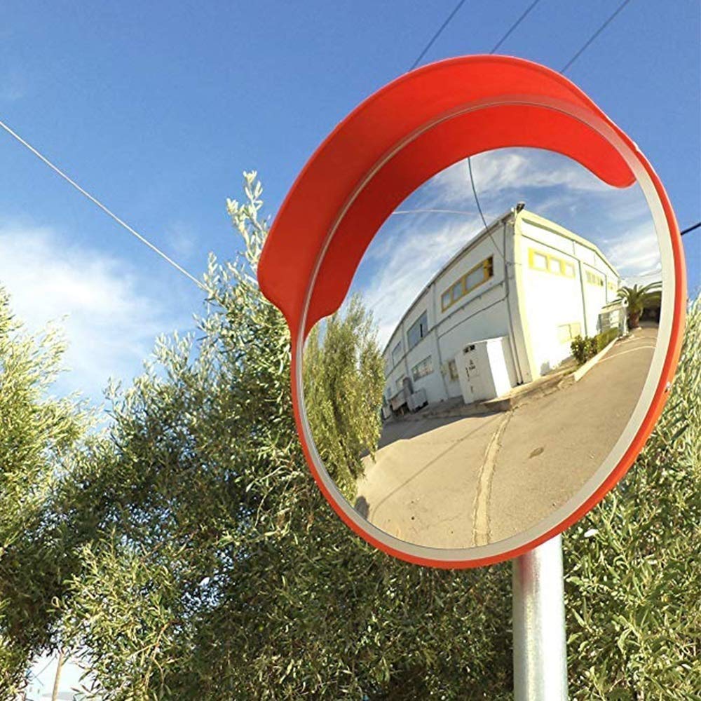 Espejo de seguridad vial gran angular contra accidentes en esquinas ciegas 6