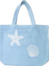 Delindo Lifestyle Sac de plage en tissu éponge Miami XXL, léger et pliable, 46 x 54 cm, 100 % coton, certifié Öko-Tex 100