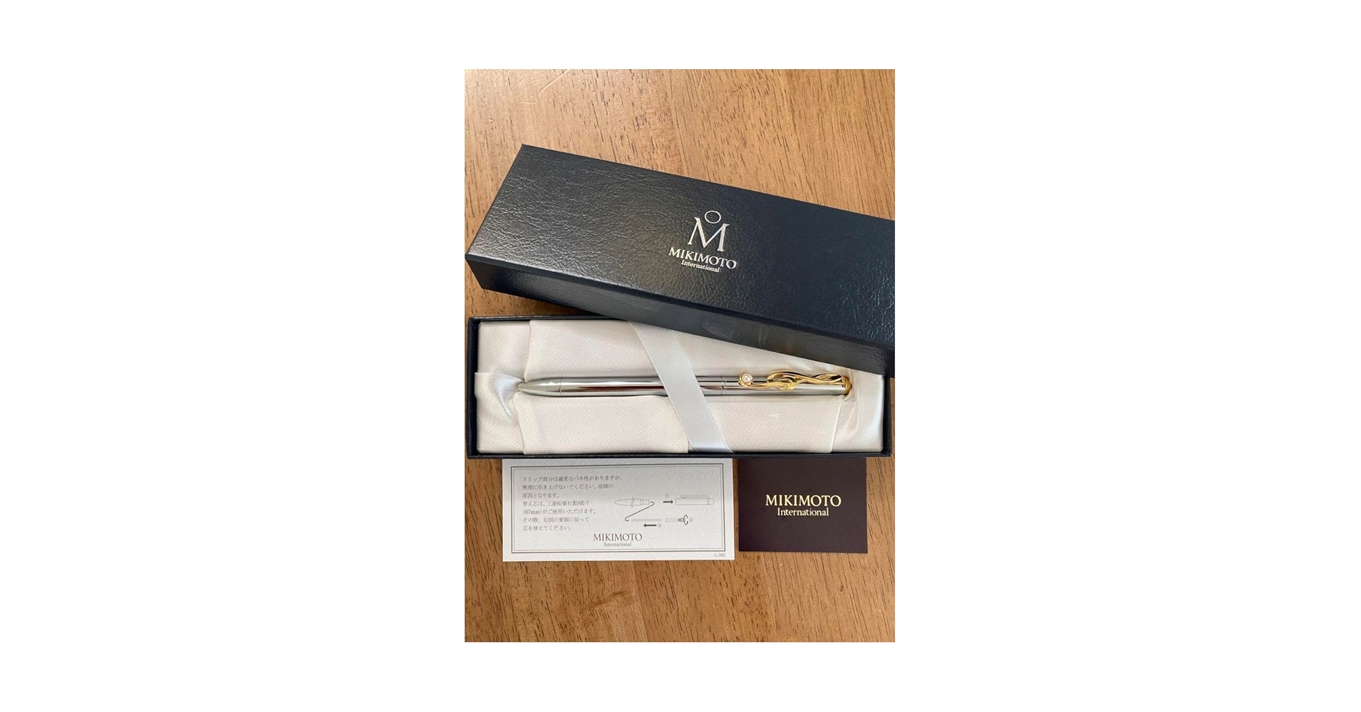 Amazon.co.jp: ト音記号 真珠 ミキモト ボールペン MIKIMOTO