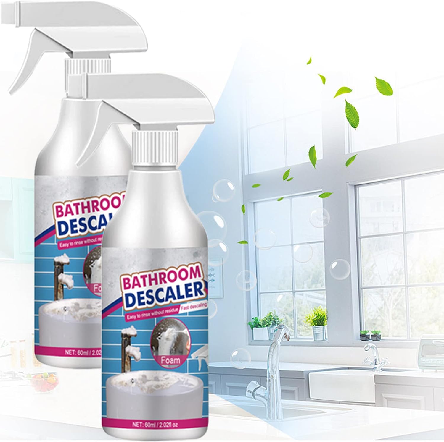 TJDQUOLI Bathroom Descaler, Bathroom Descaler Cleaner