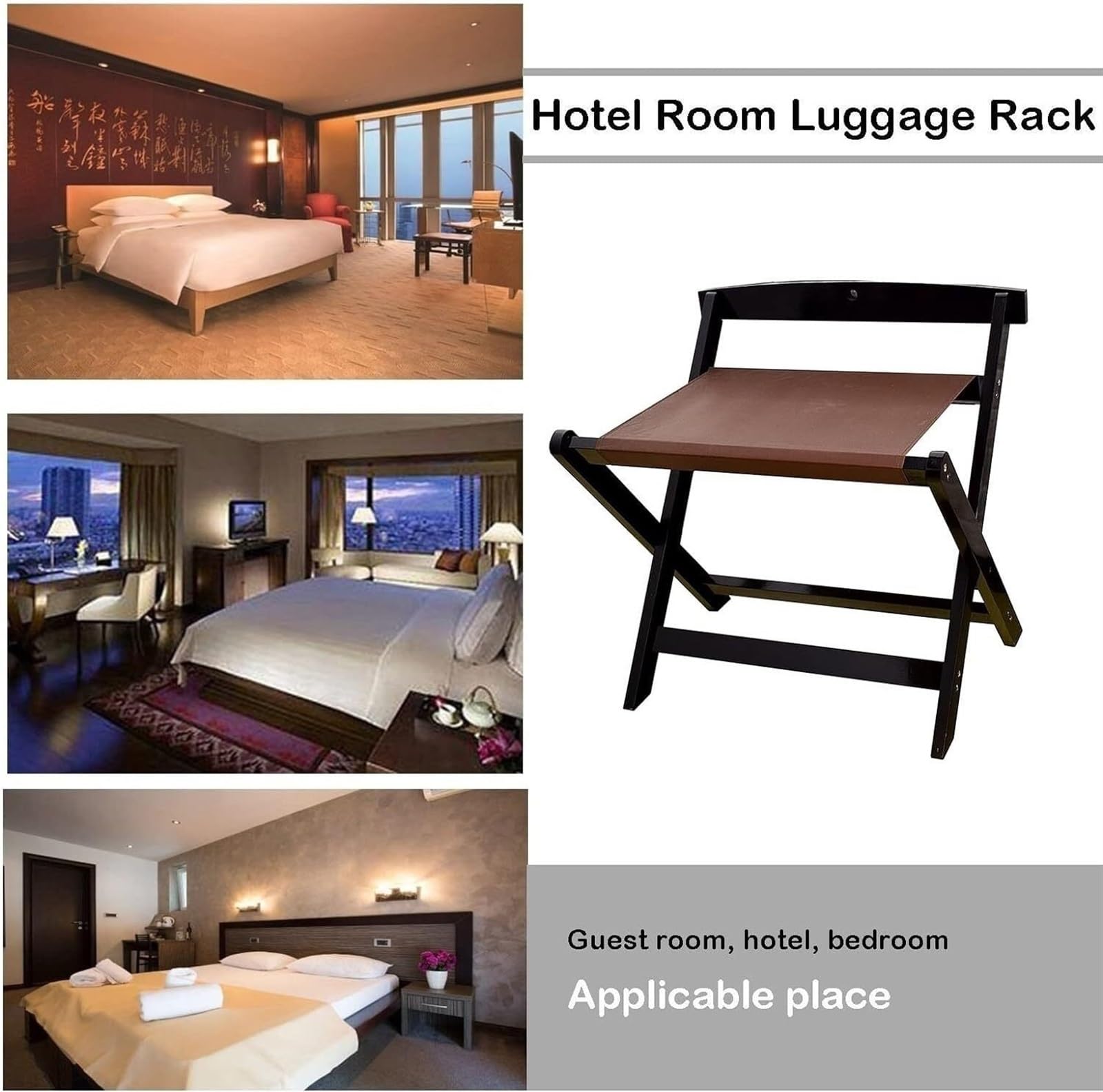 Set Di 2 Portapacchi E Bagagli In Ferro Con Spazio Superiore Inferiore 68x43x58cm Nero