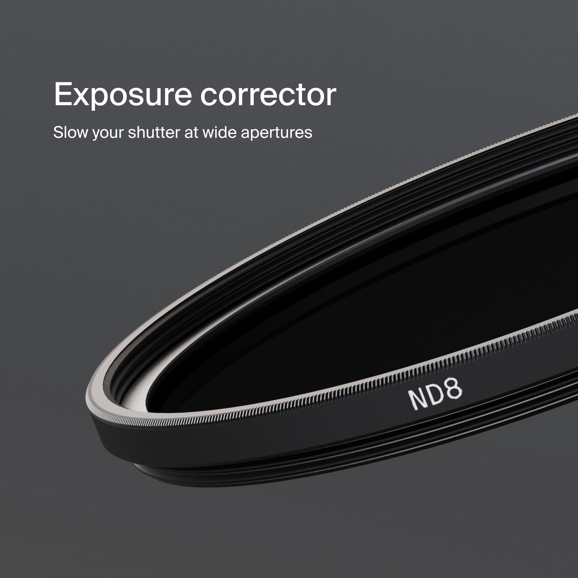 Urth 86 mm Graufilter ND8 (3 Stop) ND Filter (Plus) — Neutraldichte, 20-lagig nanobeschichtet, ultraflache Kamerafilter