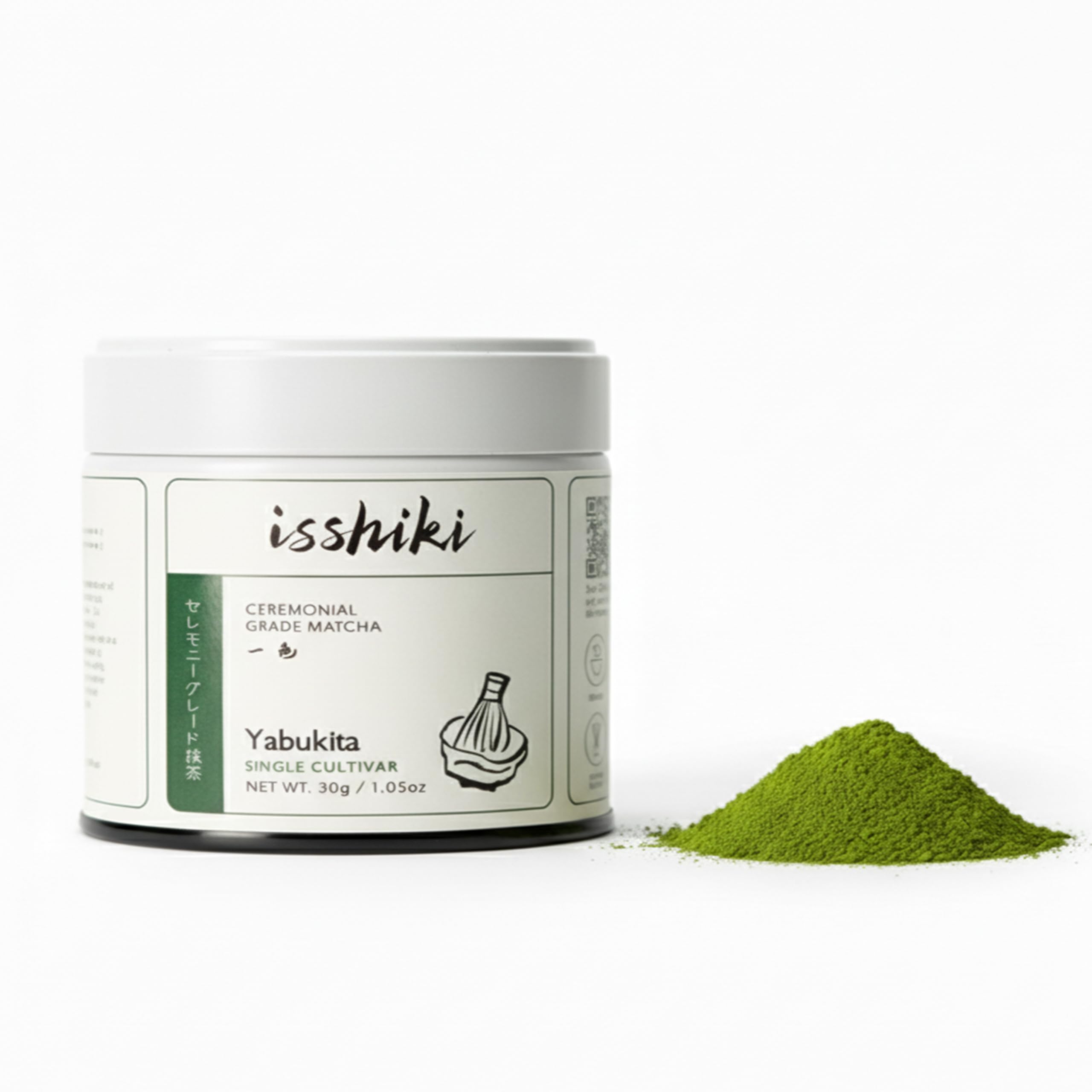 Isshiki Matcha Powder - Premium Ceremonial Grade Yabukita Green Tea from Kyoto Japan - Exceptional Authentic Japanese Matcha