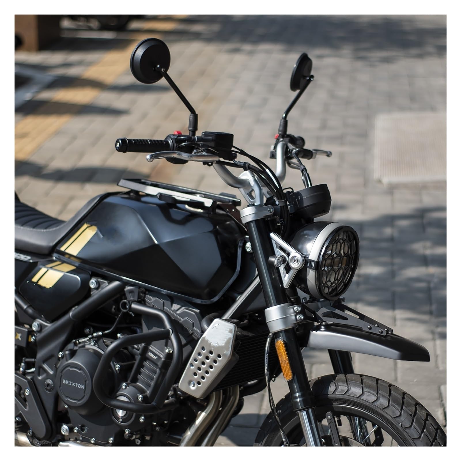 Parafango Motocicletta Paraspruzzi Per Parafango Anteriore Moto In Plastica Nera Con Staffa Per Brixton Crossfire 500 Fender Motocicletta