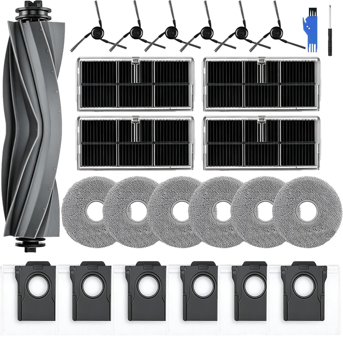 Kit de cepillos para Dreame L10s Ultra Gen 3 y L40 Ultra, ideal para hogares con mascotas