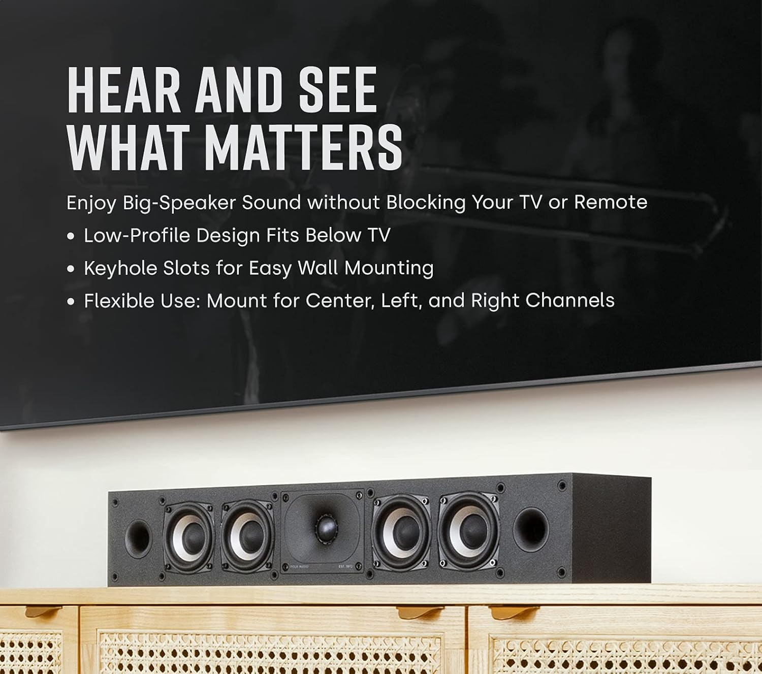 Buy Polk Audio MXT35 Sound Wall Mount Speakers, Black & Polk Audio