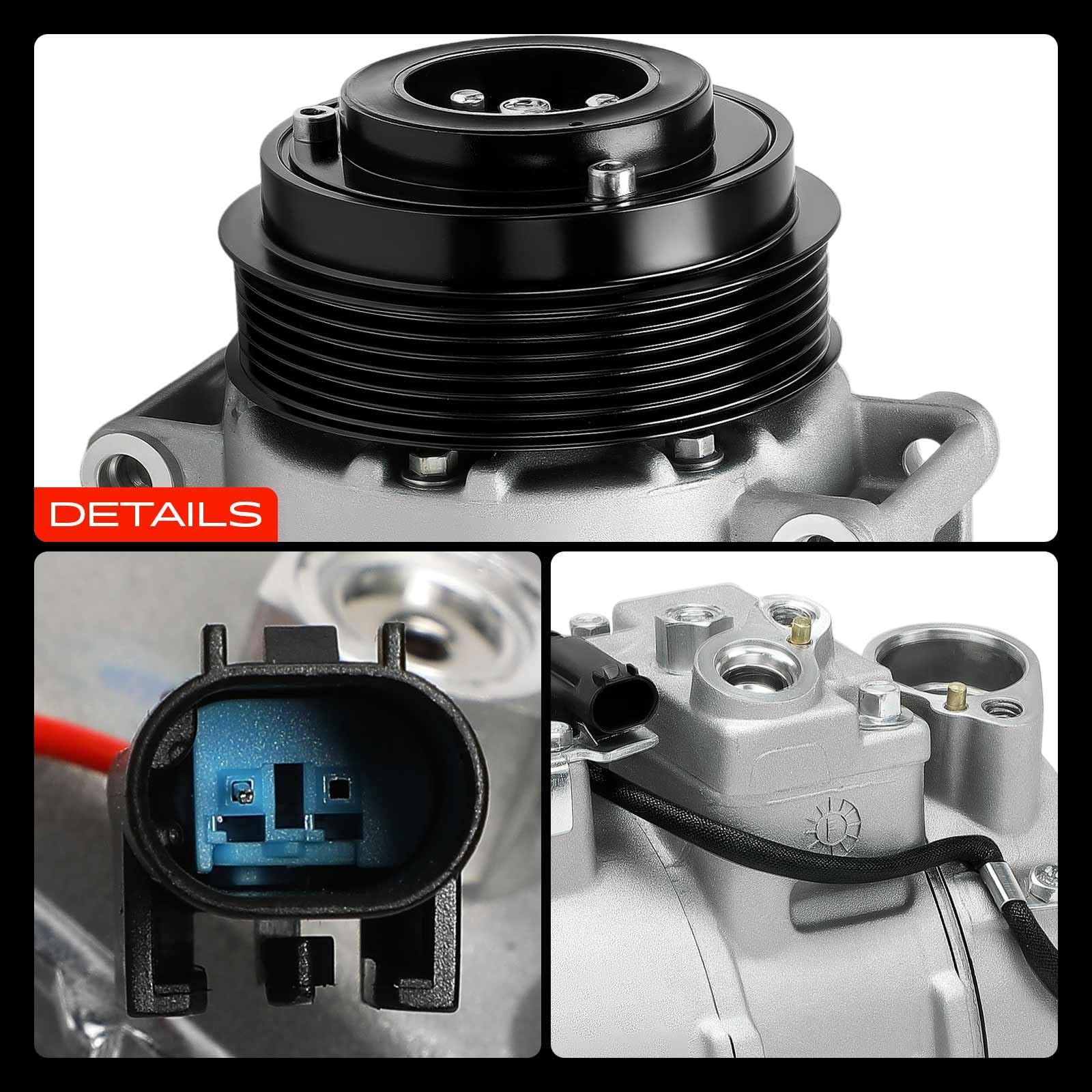 Frankberg Compresseur de climatisation avec embrayage 0022305111 | Compatible avec: Bus Vito W639, Viano W639, Châssis-plateau Classe E VF211, Sprinter 35-T Boîte B906
