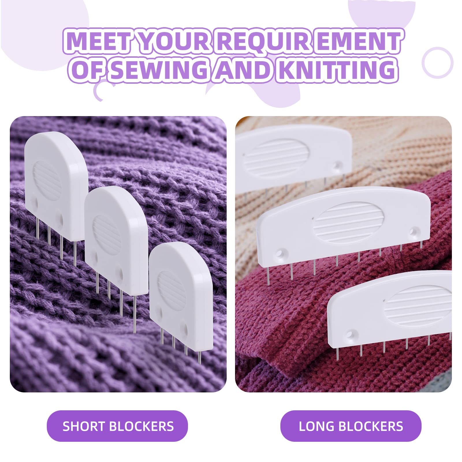 Lot De 20 Peignes Bloqueurs De Tricot, Peignes Bloqueurs De Tricot Peignes Bloqueurs De Tricot Colores Pour Le Blocage~p122552862