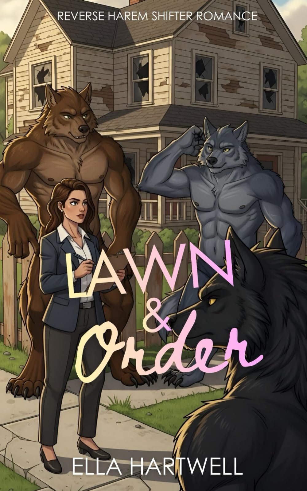 Lawn & Order: Reverse Harem Shifter Romance (Pack Up and Love Me)