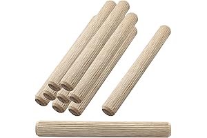 60Pcs Hardwood Wood Dowels 1/2 Inch