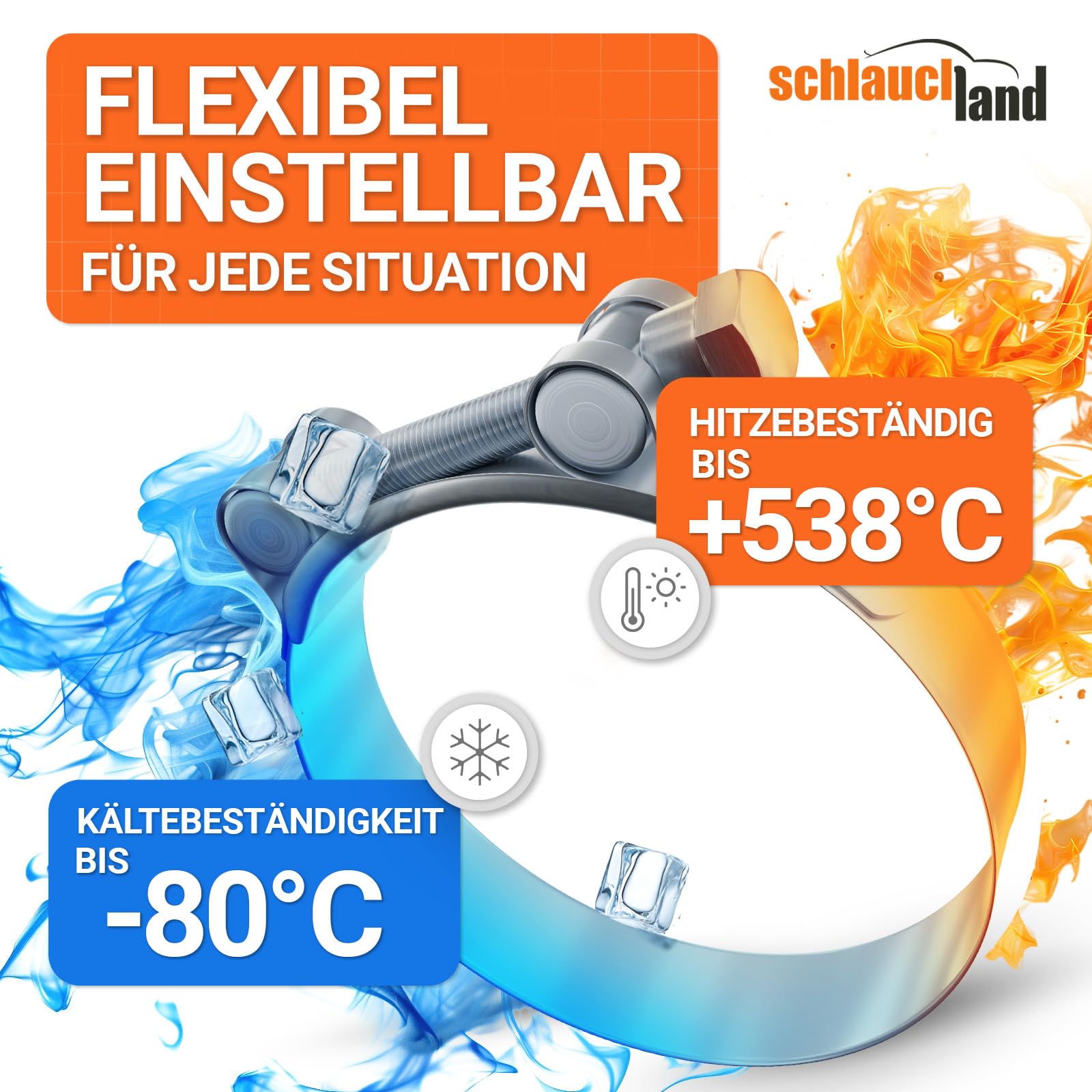 9x EDELSTAHLSCHELLE EXTRA-STARK Ø 92-97mm V2A Gelenkbolzenschelle | GRÖSSEN 17-252mm & 1/10/20/50/100 Stück | DIN 3017 EN 62275 SCHLAUCH-SCHELLE INOX W4 100% Edelstahl V2A 1.4301 T-Bolzen | TOP
