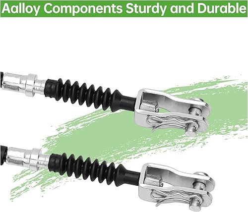 Miniatura 4 de 10L0L Juego de cables de freno de carrito de golf 2 piezas para Yamaha G8 G14 G16 G19 G20 G22 Gas y eléctrico Reemplaza el lado del pasajero OEM