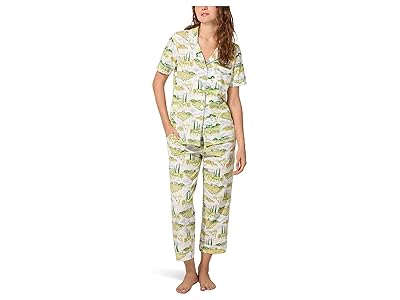 Bedhead PJs Short Sleeve Classic Stretch Jersey Cropped Pj Set Women