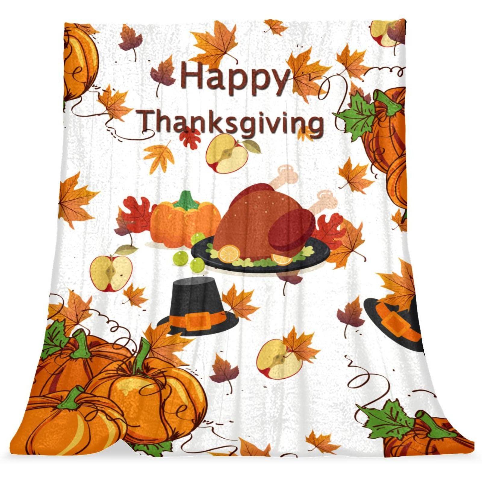 Couverture de lit Thanksgiving douce et moelleuse idée cadeau enfants