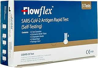 Lateral Test Kit Covid-19 For Self Care | Test Kit For SARS-CoV-2 Antigen Home Test Kit | Self Testing Rapid Test In 15 Minute | 5 Test Pack