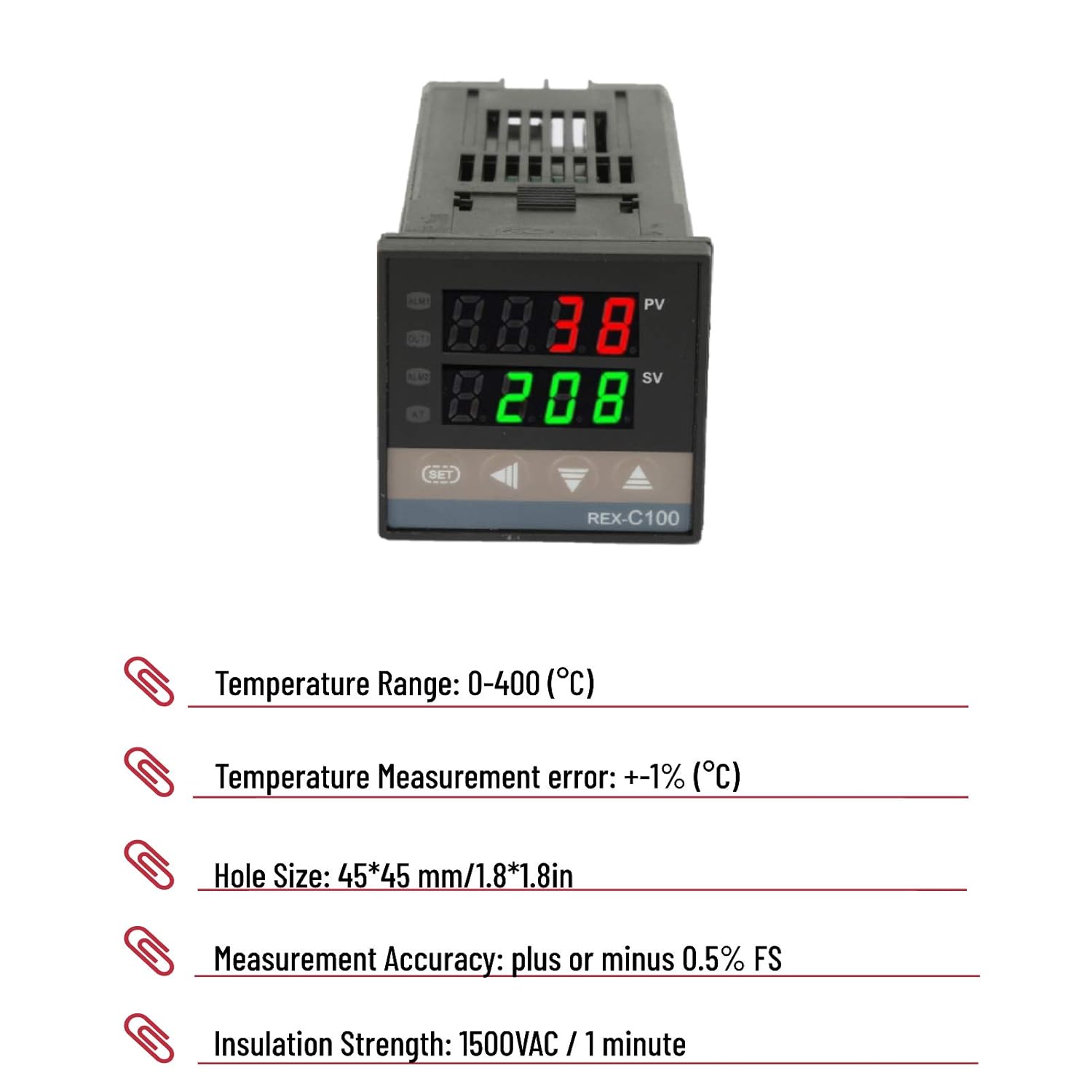 Buy Digital PID Temperature Controller，0400 ℃ Digital PID Temperature