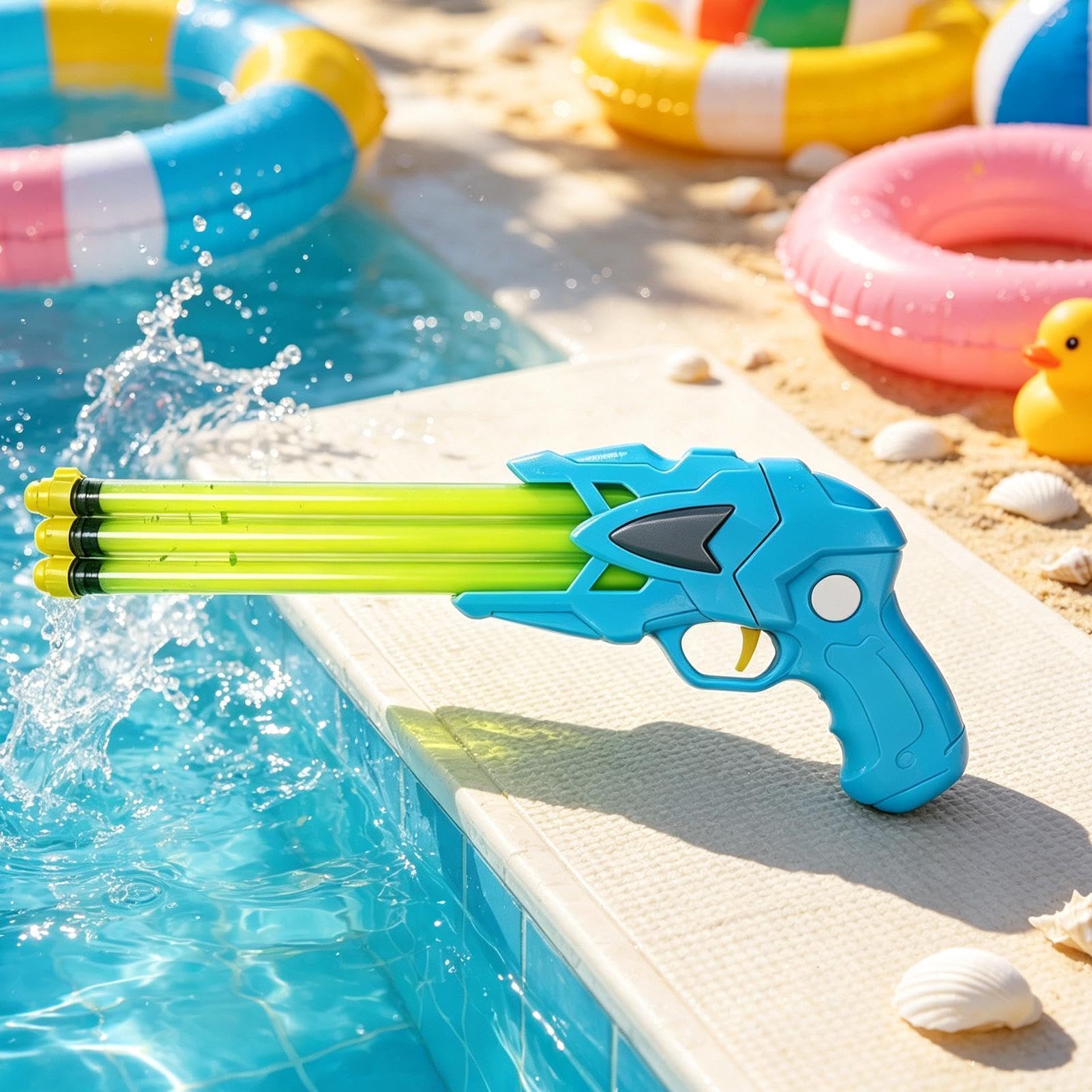 De Agua para Niños Juguete Veraniego Exterior Multitubo Extraíble | Juguetes Combate Acuático Infantiles Niños Adultos Cumpleaños Parque Camping Jardín Césped Patio Trasero Reuniones