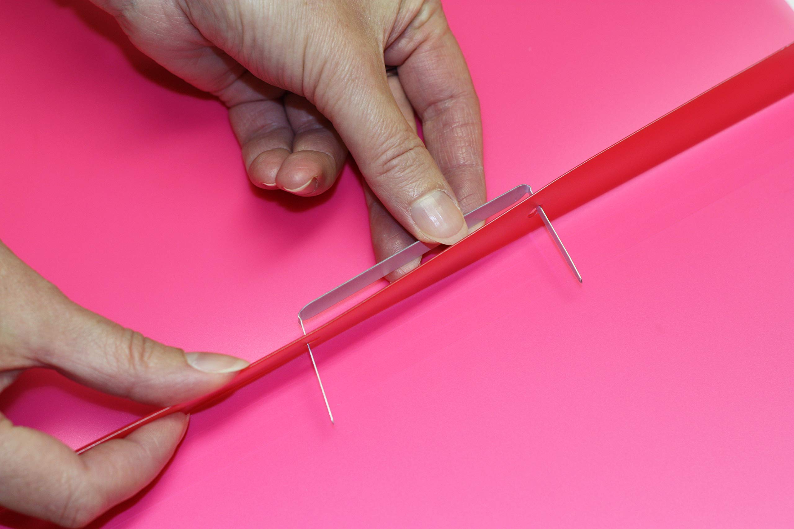 FLVG 21 A4 Schnellhefter aus Kunstoff,PVC-frei in verschiedenen Farben von Onkel Schwerdt,von hinten abheftbar