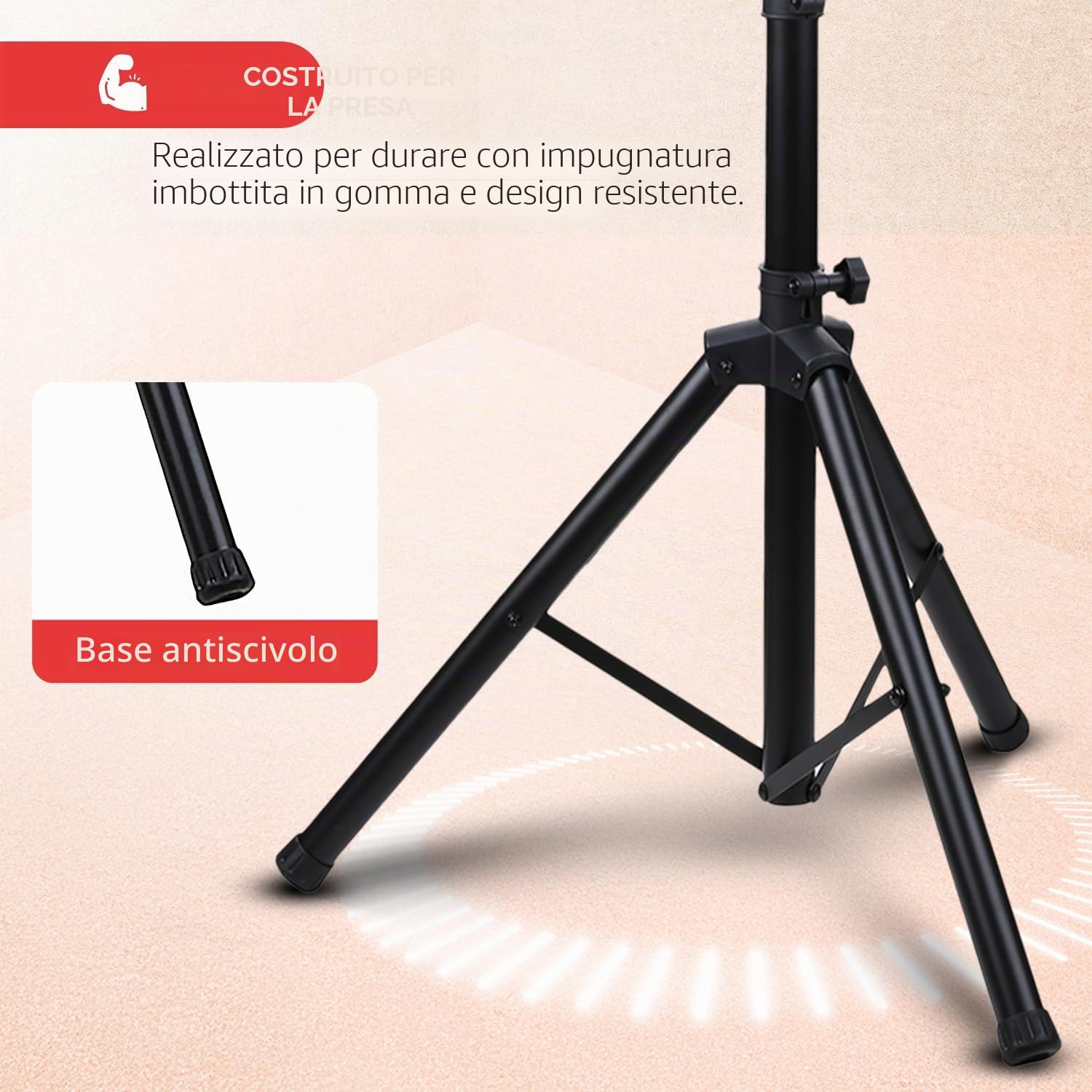 Pyle Premium LCD Flat Panel TV Tripod, Supporto TV Portatile, Supporto Pieghevole, Adatto per TV LCD LED Flat Screen Fino a 32", Altezza Regolabile, Capacità di Peso di 10 kg, VESA 200x200, 220x220