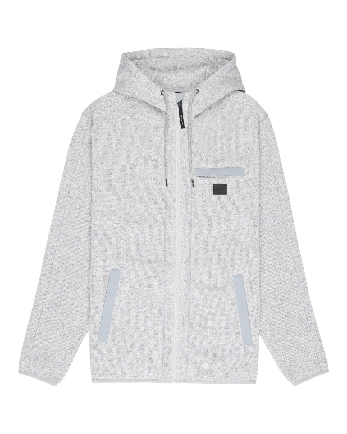 Quiksilver Zip-Up Technical Fleece KELLER OUTDOOR Mens Grey