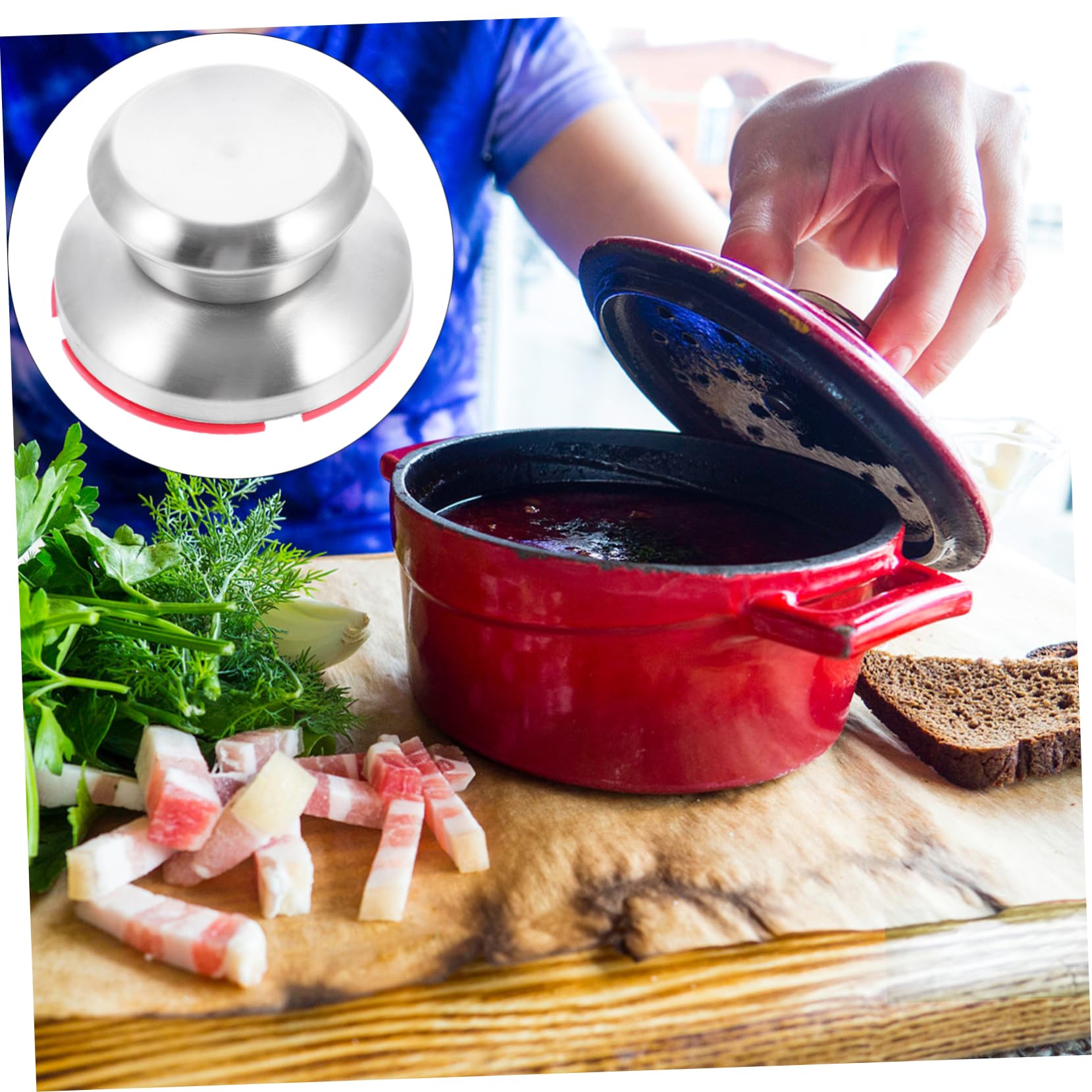 Housses En Silicone Pour Poignées De Couvercle De Casserole - Anti-brûlure, Réutilisable, Pour Cuisine Et Restaurants - 8