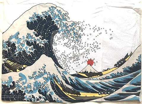 Amazon | [JAPONESQUE] 和柄 Tシャツ 北斎 Tシャツ 白 和柄T