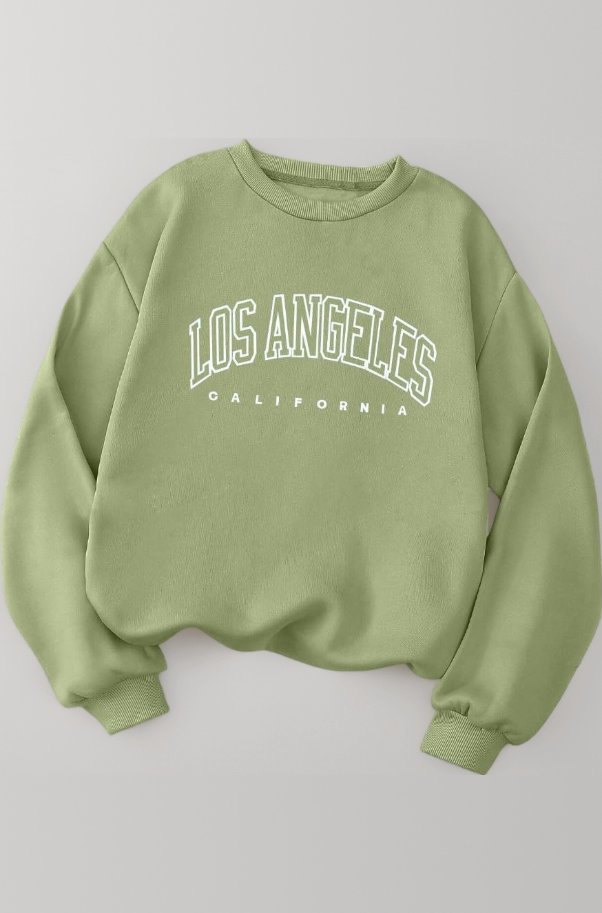 Women's Sweatshirts, Letter Graphic Round Neck Full Sleeve Winter Wear || Fleece Winterwear | Casual Pullover Streetwear