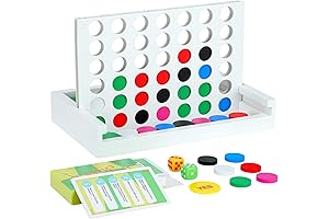 Wooden 4 in a Row Game: Connect Everyone
