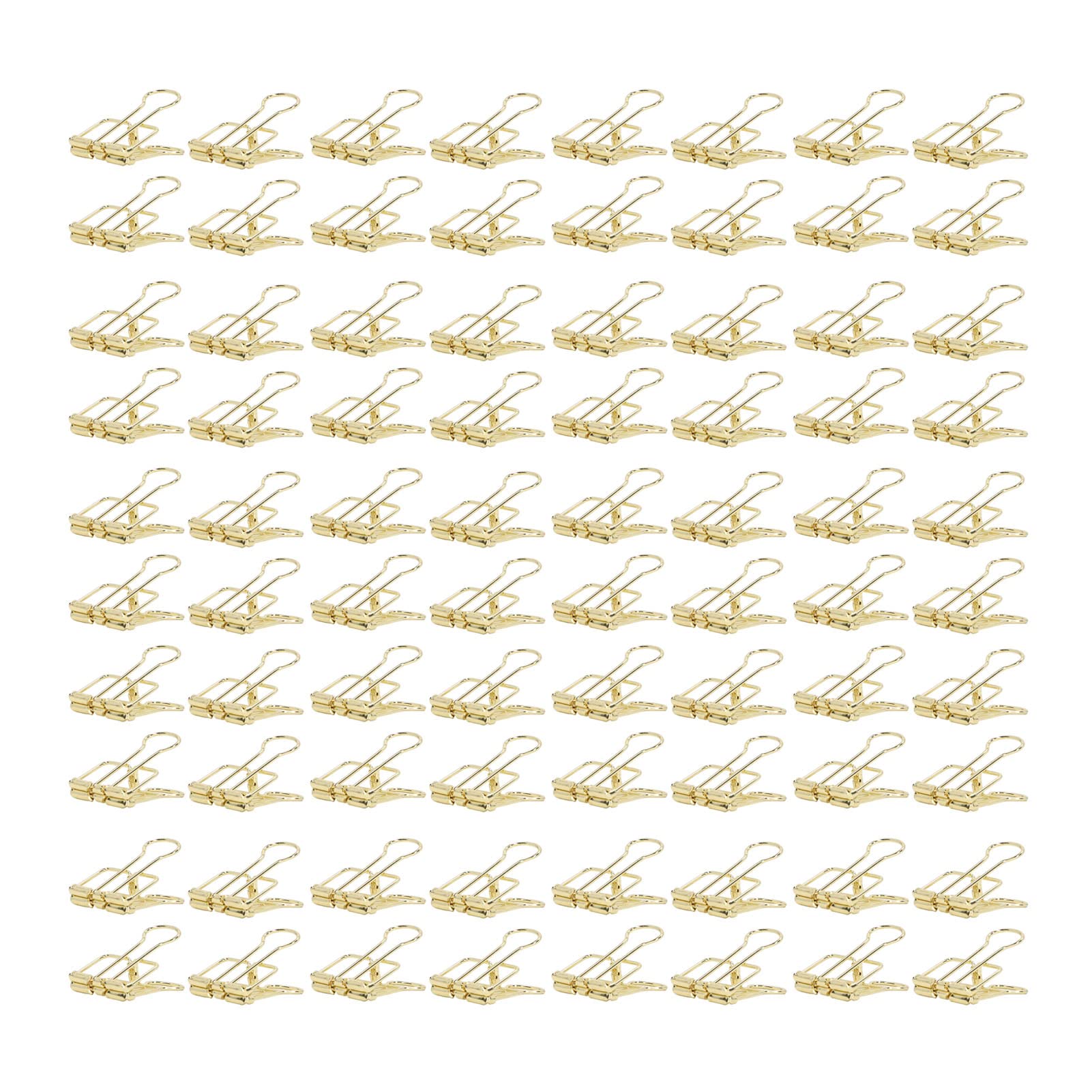 XHTLLO 80 Pièces Pinces De Reliure, Pinces De Reliure Creuses En Métal Robuste De 0,7 Pouces, Pinces De Reliure De Bureau À Forte Force De Serrage