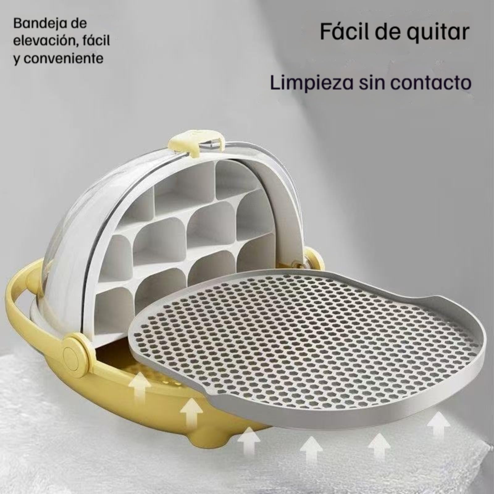 Cápsula para la cría Jaula para animalescaja Gusanos de Seda, terrario para Reptiles, Caja de alimentación portátil Transparente Tipo cajón Mejorada con asa. — view 8