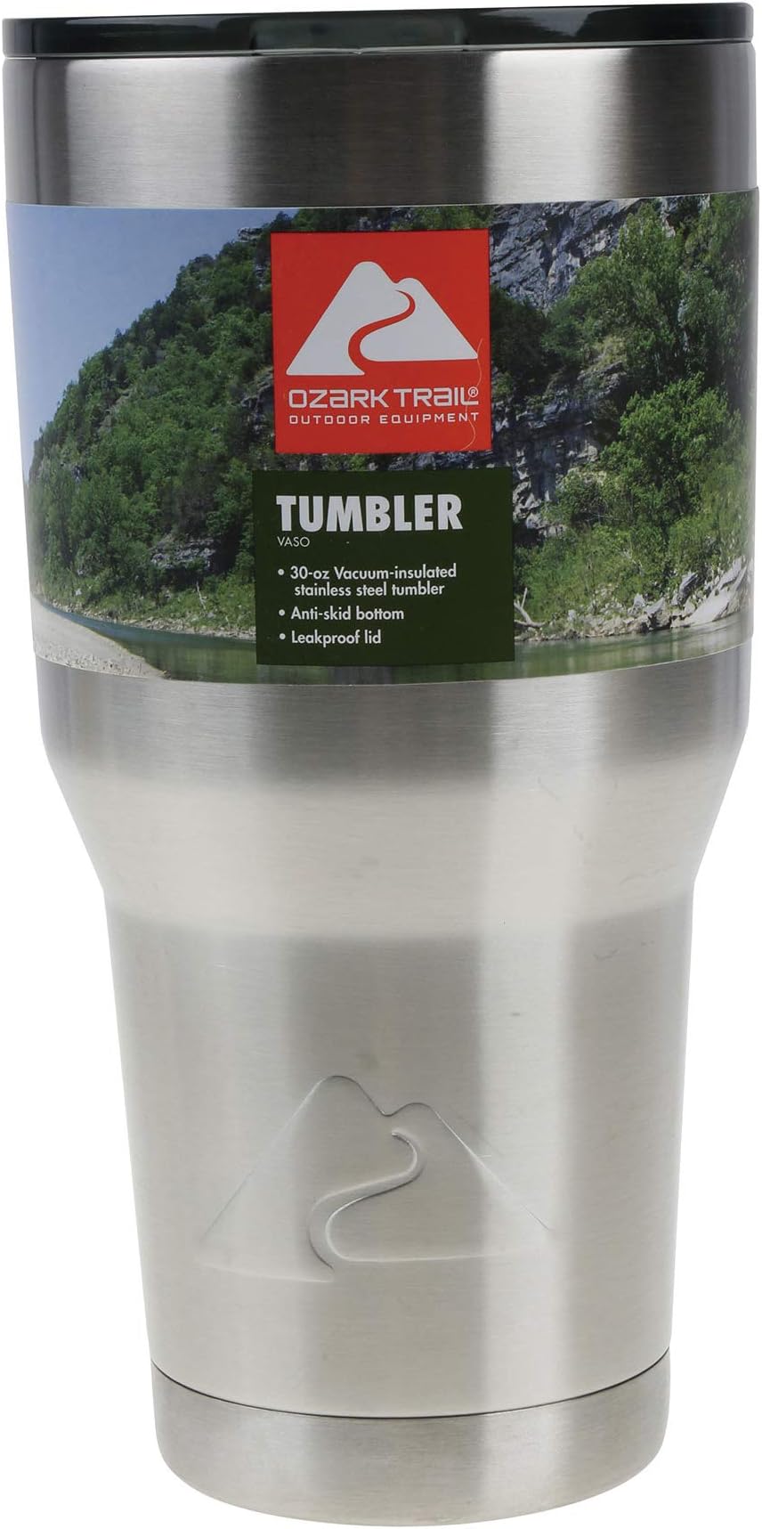 Ozark Trail 30-Ounce Double-Wall, Vacuum-Sealed Tumbler, Stainless Steel
