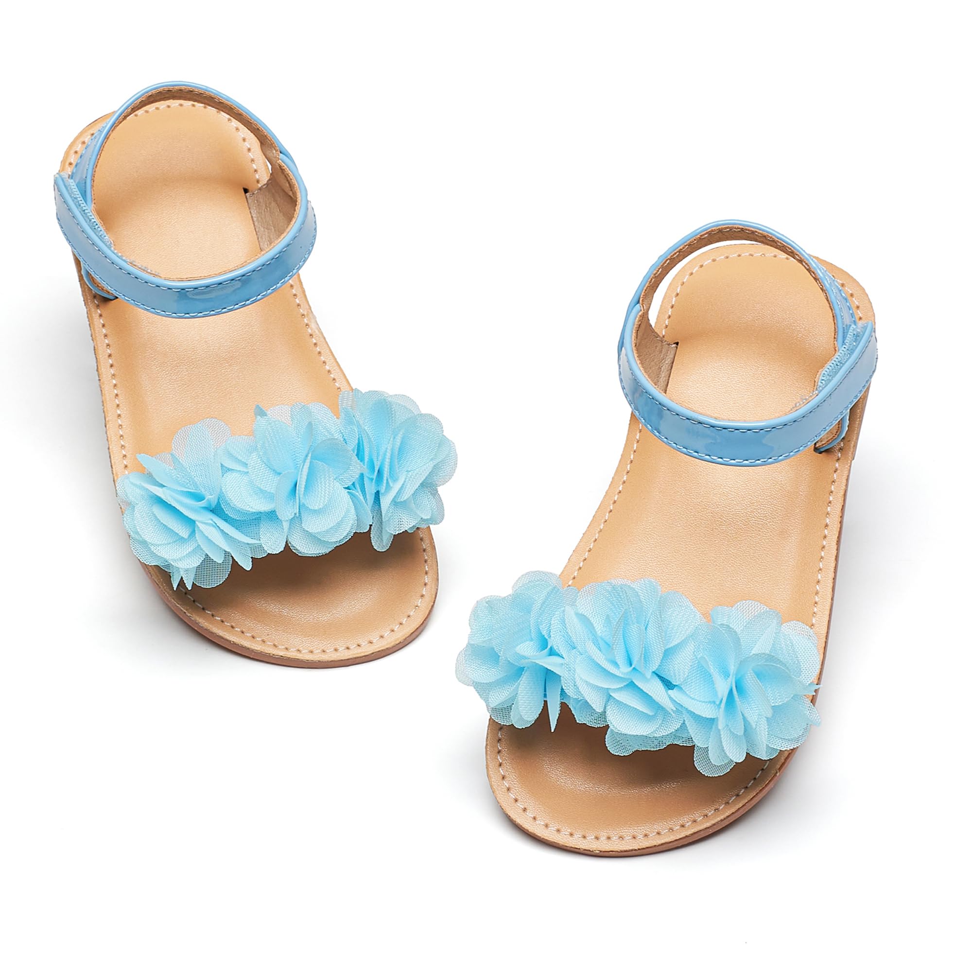 Otter MOMO Toddler Little Flower Girl Sandals Princess Dress Shoes Wedding