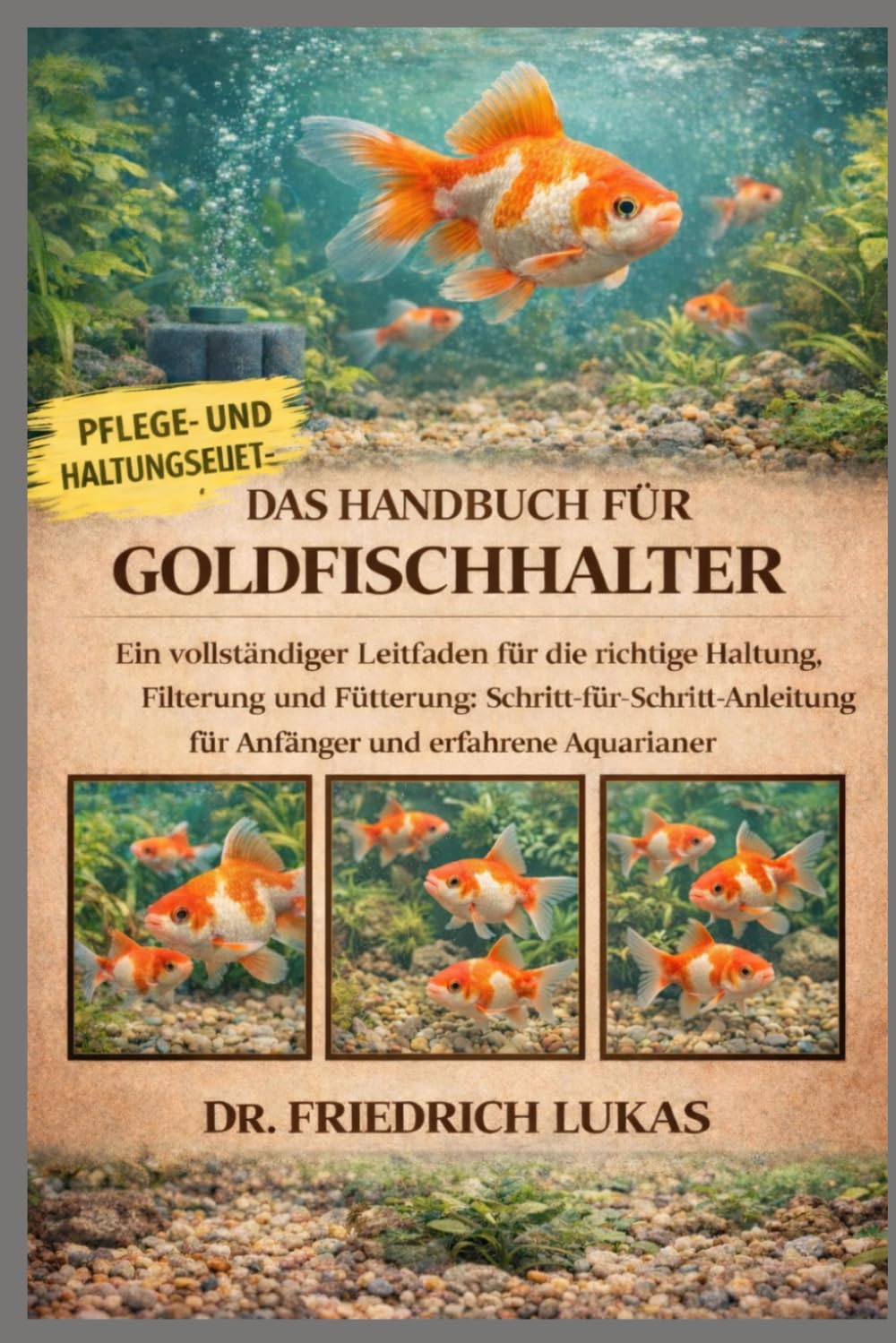 DAS HANDBUCH FÜR GOLDFISCHHALTER: Ein vollständiger Leitfaden für die richtige Haltung, Filterung und Fütterung: Schritt-für-Schritt-Anleitung für Anfänger und erfahrene Aquarianer