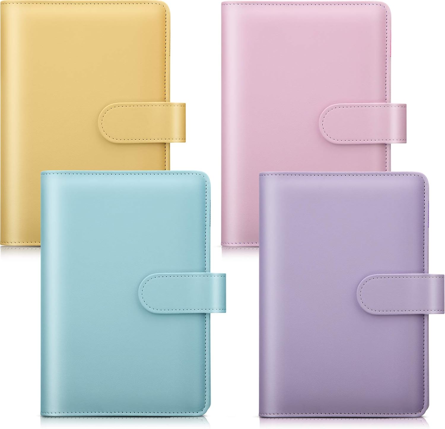 Amazon A6ノートブックバインダー 予算バインダー 4個セット バルクPUレザーノートブックリフィル可能バインダー A6フィラー