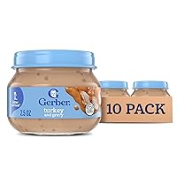 Vista 13 de Gerber Etapa 2 Alimento para bebés, tarro de carne de res y salsa, puré de carne para bebés, hora de la comida del bebé, tarros de puré de bebé, 10