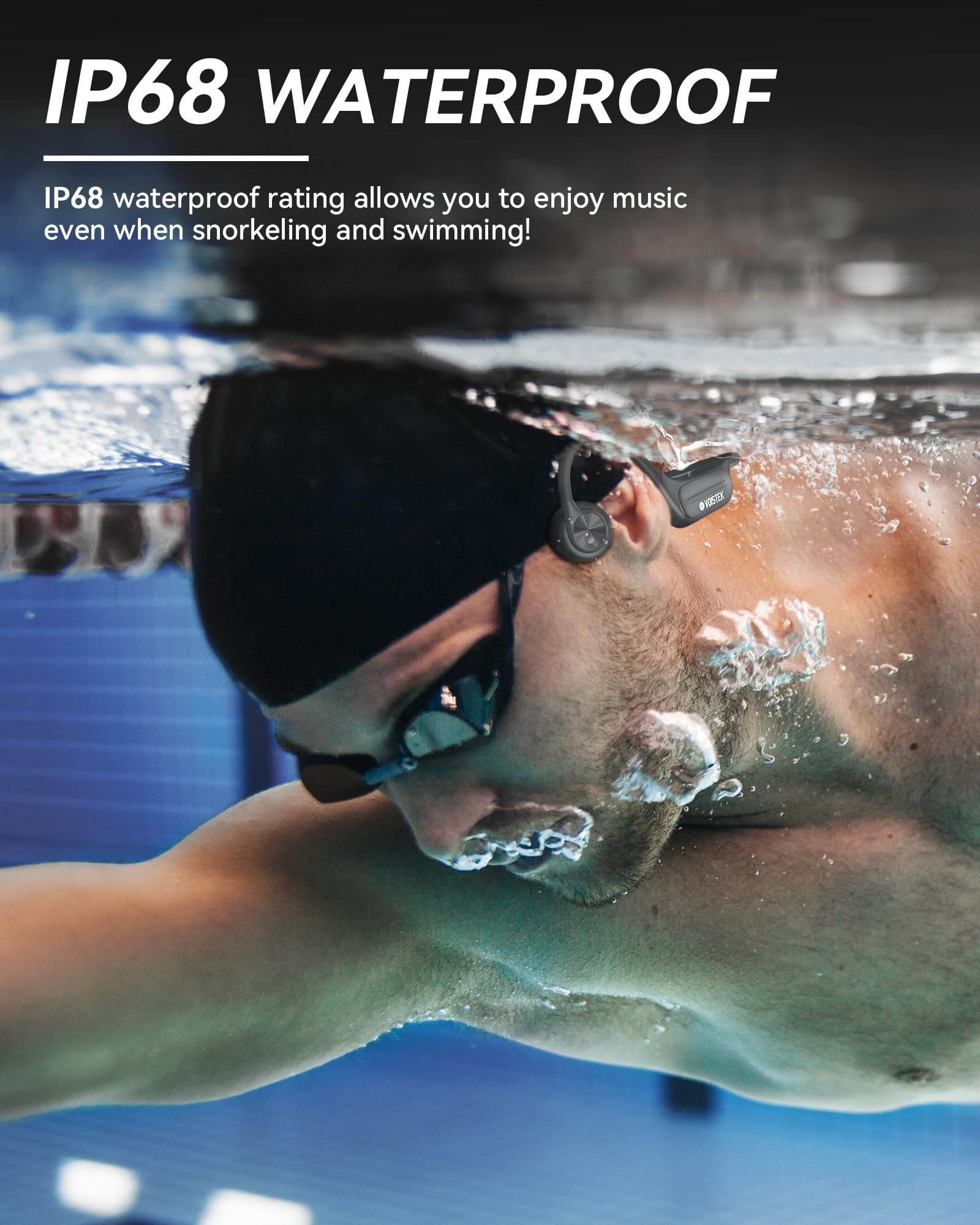 Cuffie Corsa Voistek Cuffie Sportive A Conduzione Ossea