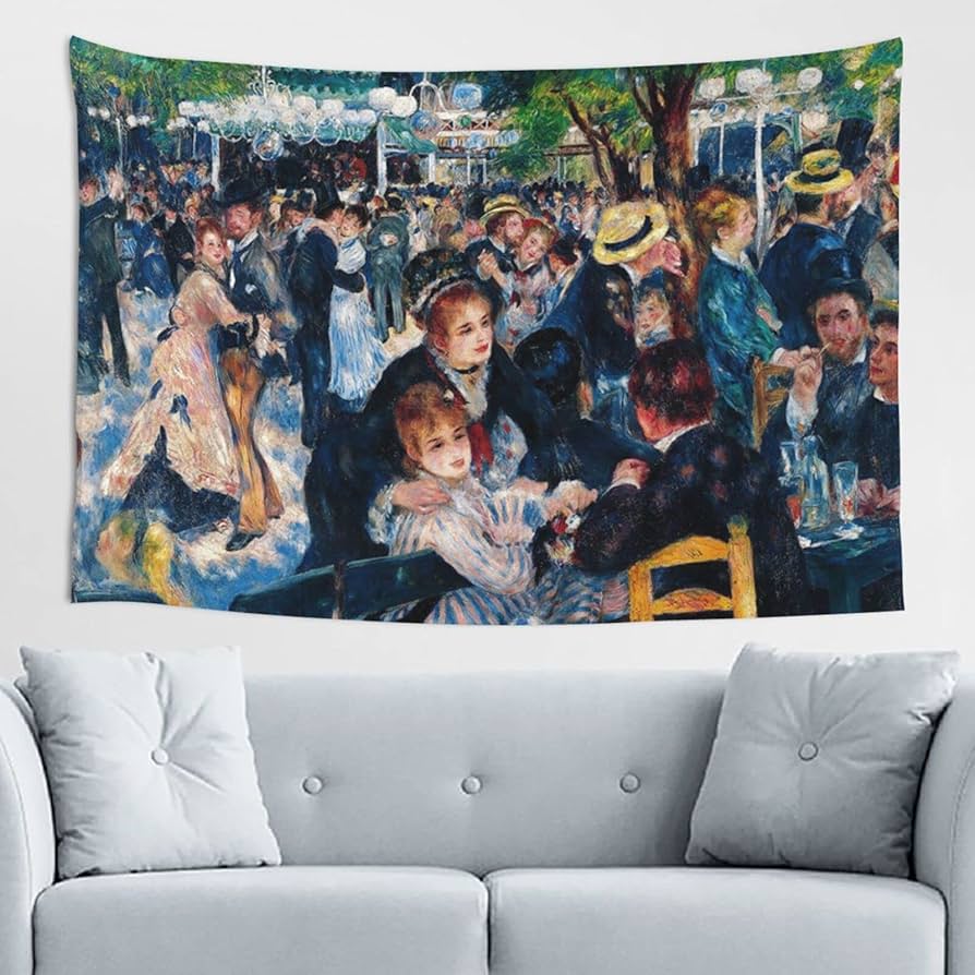 ルノアール複製画「ムーラン，ド，ラ，ギャレット」 ゴールドフレーム